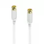 Cable coaxial Hama 00202020 3 m Tipo F Blanco