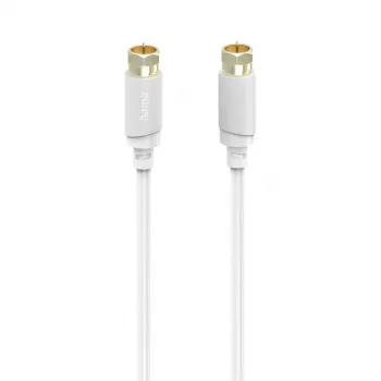 Cable coaxial Hama 00202020 3 m Tipo F Blanco