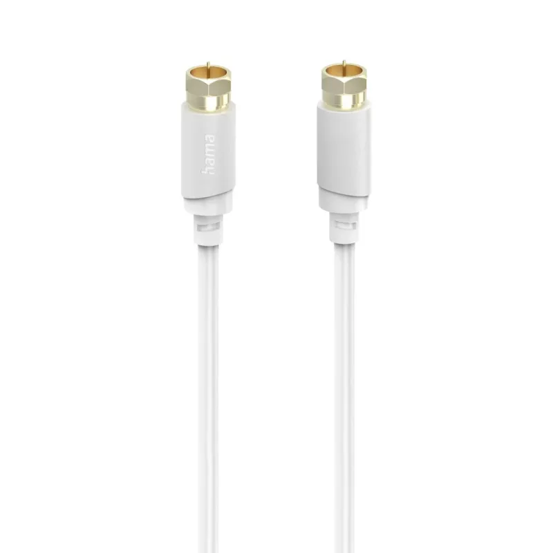 Cable coaxial Hama 00202020 3 m Tipo F Blanco