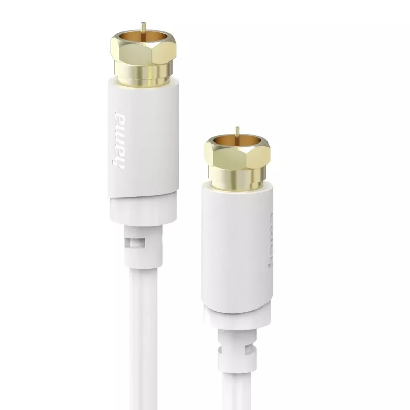 Cable coaxial Hama 00202020 3 m Tipo F Blanco