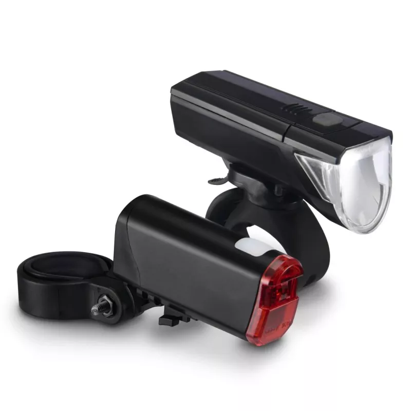 Hama 00185838 Juego de luces LED para bicicleta, delantera y trasera, pilas, StVZO