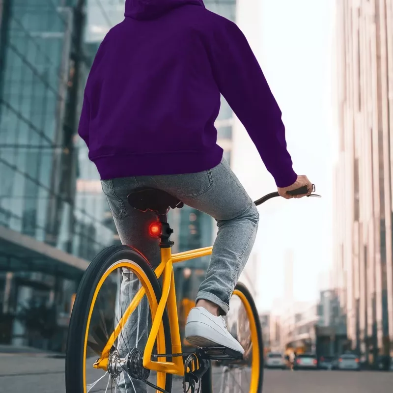 Hama 00185838 Juego de luces LED para bicicleta, delantera y trasera, pilas, StVZO