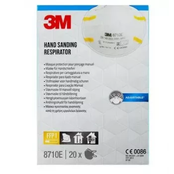 3M 8710PRO20 Mascarilla antipolvo 20 unidades Copa FFP1