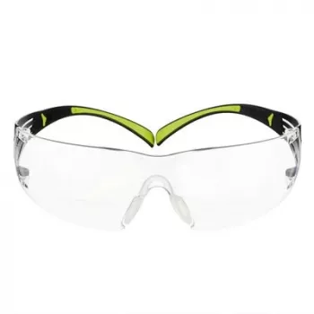 3M SF425C1 Gafas de seguridad Plástico Negro, Verde