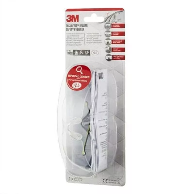 3M SF425C1 Gafas de seguridad Plástico Negro, Verde