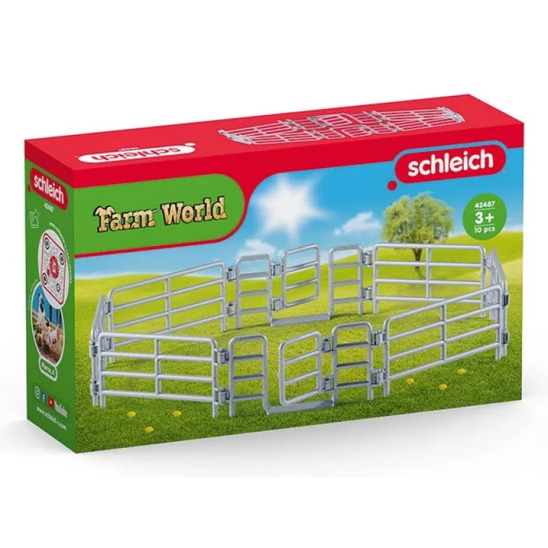 schleich Valla de pradera, Valla para figuras, 3 año(s), Plata
