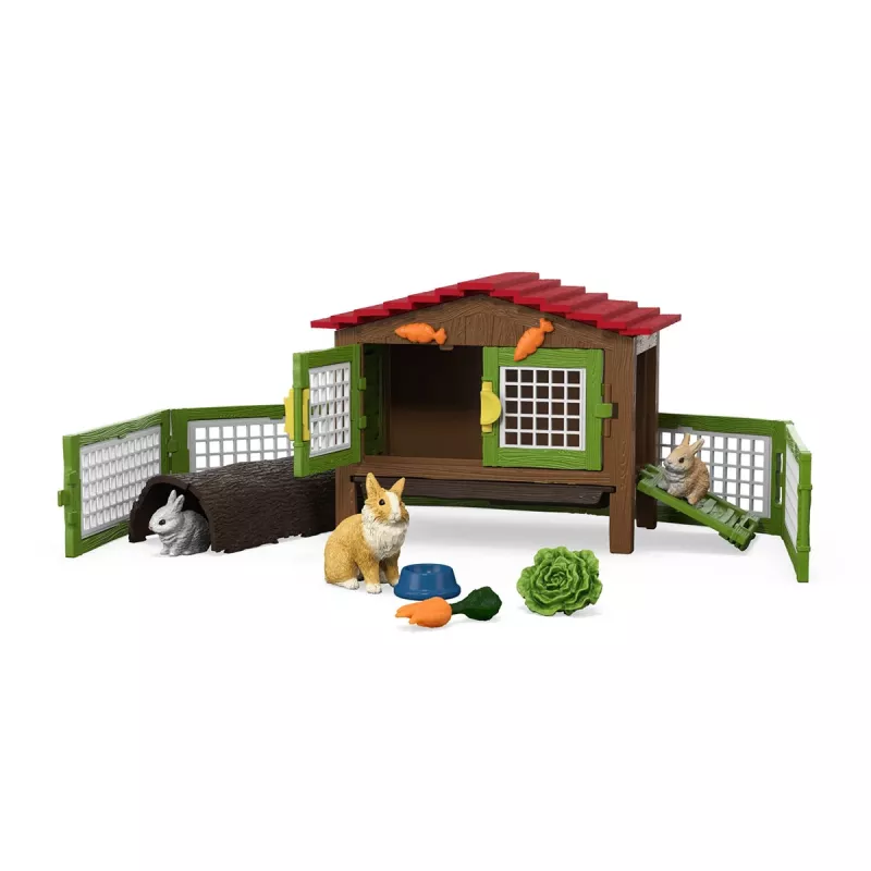 schleich FARM WORLD Conejera, Animal, Granja, Animales de granja / Granja de juguete, 3 año(s), Multicolor