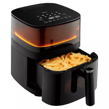 MEDION LIFE X10 XL Single 5 L 1500 W Freidora de aire Negro