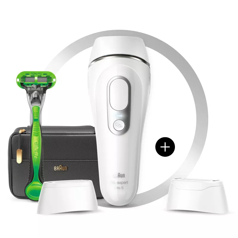Braun Silk-expert Pro Silk·expert Pro 5 PL5145 Luz pulsada intensa (IPL) Plata, Blanco