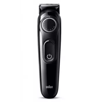 Braun BeardTrimmer 3 Beard Trm 3 BT3400, lavable, Batería, Negro