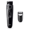 Braun BeardTrimmer 3 Beard Trm 3 BT3400, lavable, Batería, Negro