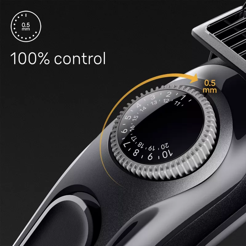 Braun BeardTrimmer 3 Beard Trm 3 BT3400, lavable, Batería, Negro