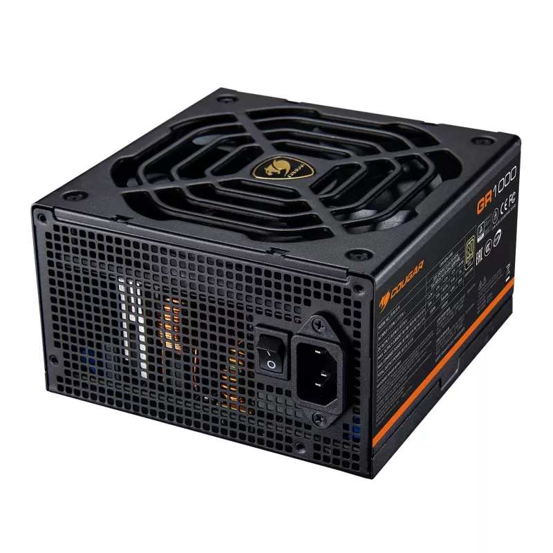 Fuente de alimentación COUGAR GR 1000W ATX3.1 PCIE 5.1 80 PLUS Gold, 1000 W, 20+4 Pin ATX, ventilador de 120 mm