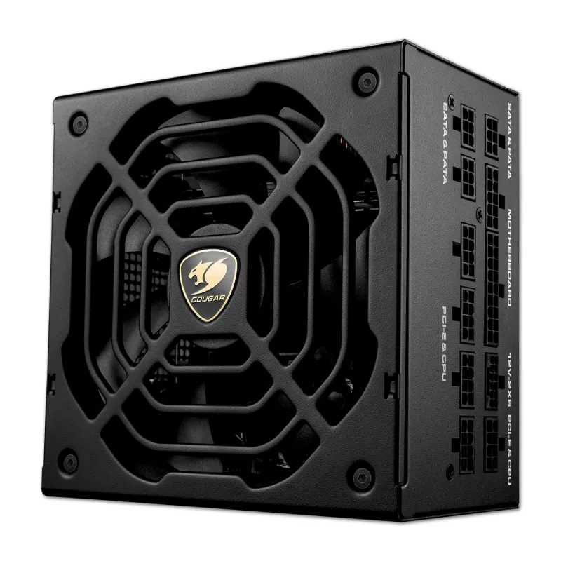 Fuente de alimentación COUGAR GR 1000W ATX3.1 PCIE 5.1 80 PLUS Gold, 1000 W, 20+4 Pin ATX, ventilador de 120 mm