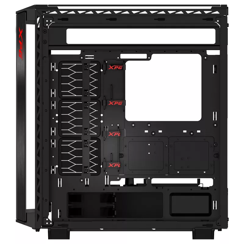 XPG BATTLECRUISER II ST Torre Midi Negra, Torre Midi, PC, Negro, ATX, EATX, micro ATX, Mini-ITX, Acero inoxidable, Gaming