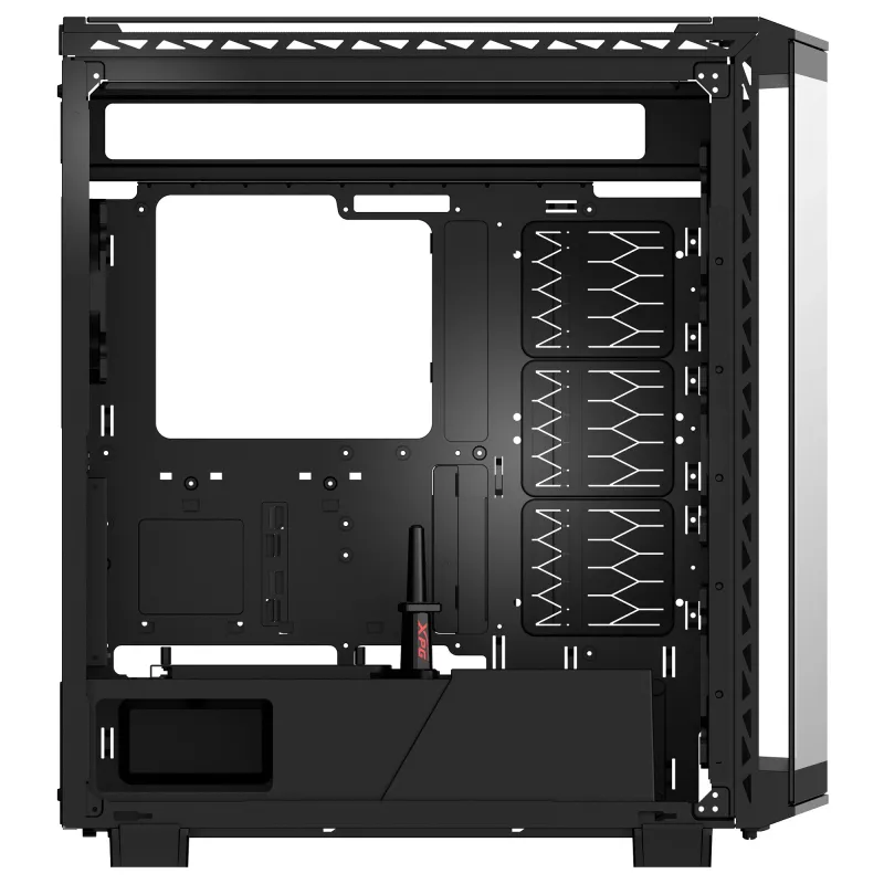XPG BATTLECRUISER II ST Torre Midi Negra, Torre Midi, PC, Negro, ATX, EATX, micro ATX, Mini-ITX, Acero inoxidable, Gaming