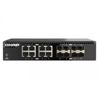 QNAP QSW-3216R-8S8T Switch de red No gestionado L2 10G Ethernet (100/1000/10000) Negro