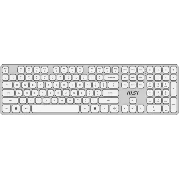 MSI FORGE K210 W COMBO WHITE US Teclado y ratón incluidos Home/Office USB QWERTY US English