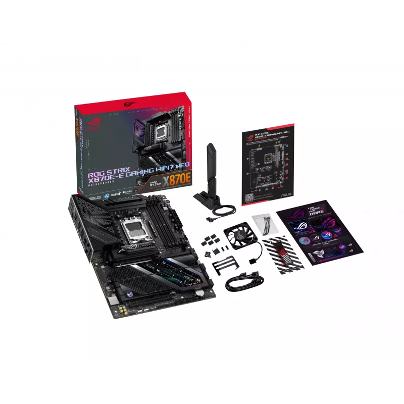 Placa base ASUS ROG STRIX X870E-E GAMING WIFI7 NEO — AM5, chipset X870E, compatibilidad PCIe, Wi‑Fi 7