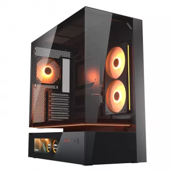 Caja de PC Cougar CFV235 Vision Torre Midi, ARGB, LCD de 9,16