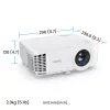 Proyector de tiro estándar BenQ TH575i 3800 lúmenes ANSI DLP 1080p (1920x1080) 3D Blanco