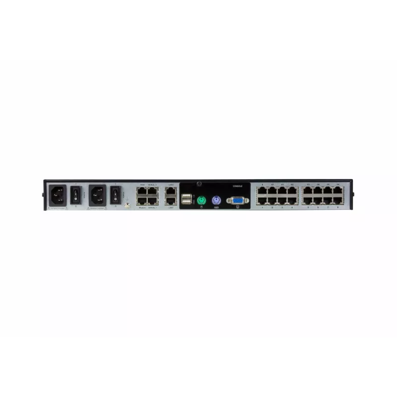 Switch KVM over IP ATEN 16 puertos 2 bus CAT5e/6, LUC (Laptop USB Console), con soporte de audio y Virtual Media