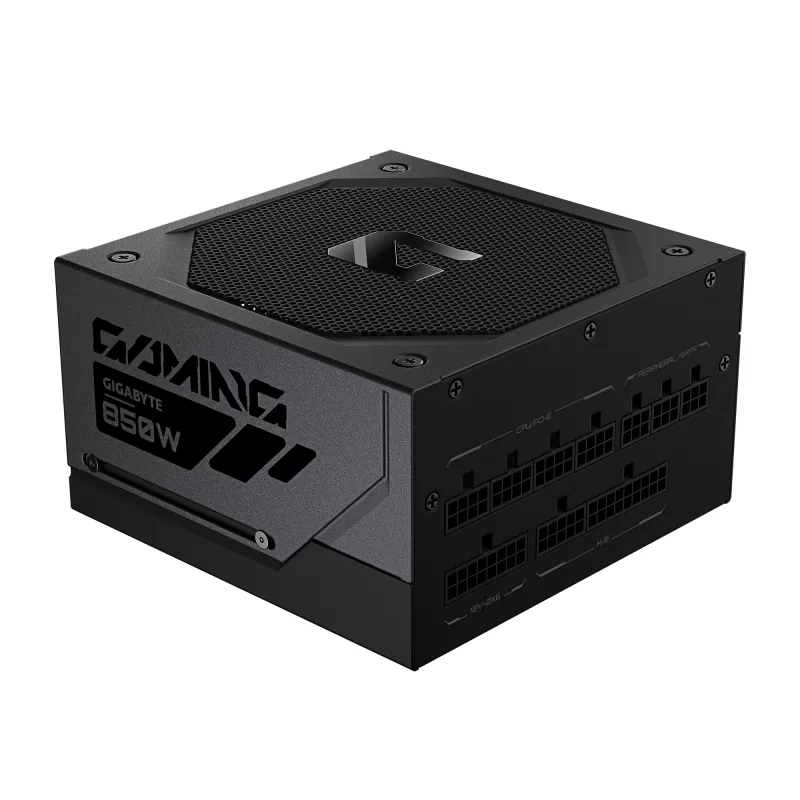 Fuente de alimentación GIGABYTE GAMING 850GM PG5 – PCIe 5.1, 80 PLUS Gold, diseño totalmente modular, ventilador de 135 mm, compatible con ATX 3.1, enchufe EU