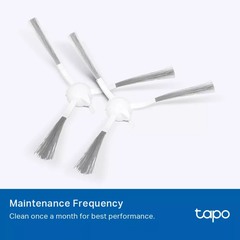 Set de accesorios para robot aspirador TP-Link Tapo RVA100 — 2 filtros HEPA lavables, cepillo principal, 2 cepillos laterales (negro/blanco)