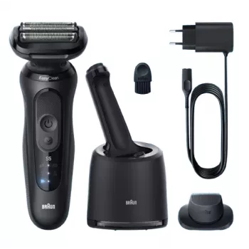 Afeitadora de lámina Braun Series 5 52-N7200cc con recortador negra