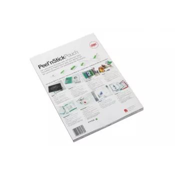 Plástico de laminar GBC A4 autoadhesivo brillante 100 micras, brillante, transparente, A4, 303 mm, 216 mm, 100 unidades
