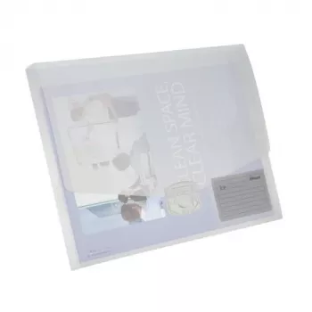 Caja de documentos Rexel Ice A4+ 25 mm lomo transparente, transparente, 250 hojas, polipropileno (PP), A4