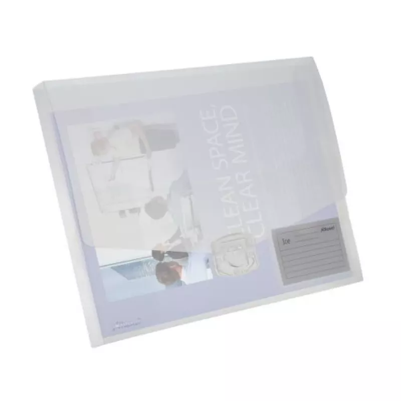 Caja de documentos Rexel Ice A4+ 25 mm lomo transparente, transparente, 250 hojas, polipropileno (PP), A4