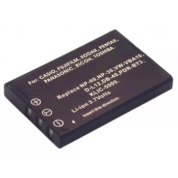 Batería para cámara digital 2-Power 3,7 V 1150 mAh, 1000 mAh, 3,7 V, litio-ion (Li-Ion)