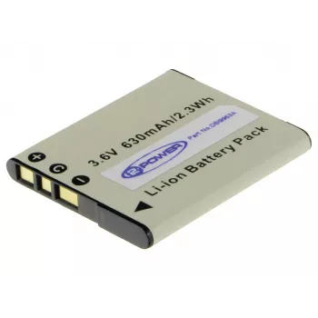 2-Power batería para cámara digital 3,6 V 630 mAh, 630 mAh, 3,6 V, ion de litio (Li-Ion)