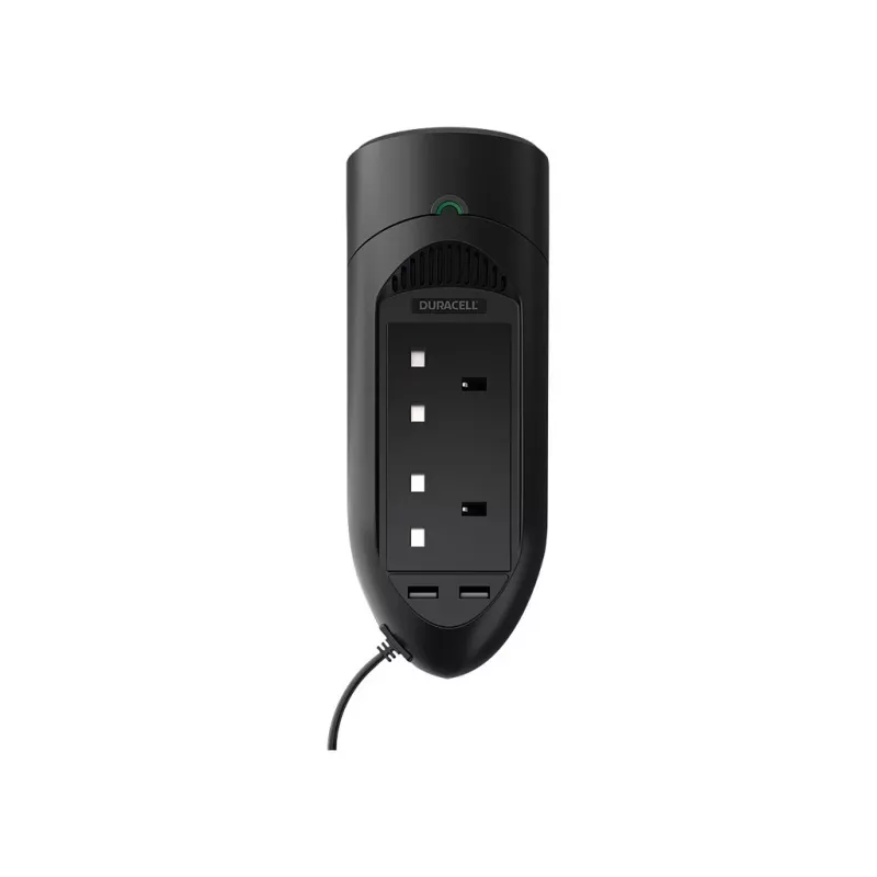 Inversor Duracell 175W con doble toma UK, universal, coche, 12 V, 175 W, 12 V, CC a CA
