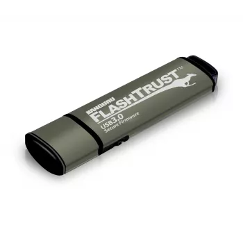 Kanguru FlashTrust™ USB 3.0 128 GB |memoria flash segura| firmware seguro | interruptor físico de protección contra escritura |protección contra BadUSB | cumplimiento de los requisitos NIST