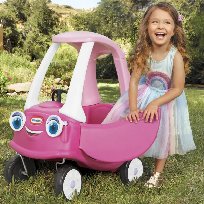 Little Tikes Cozy Coupe Princess, 1,5 año(s), 4 ruedas, plástico, azul, rosa, blanco