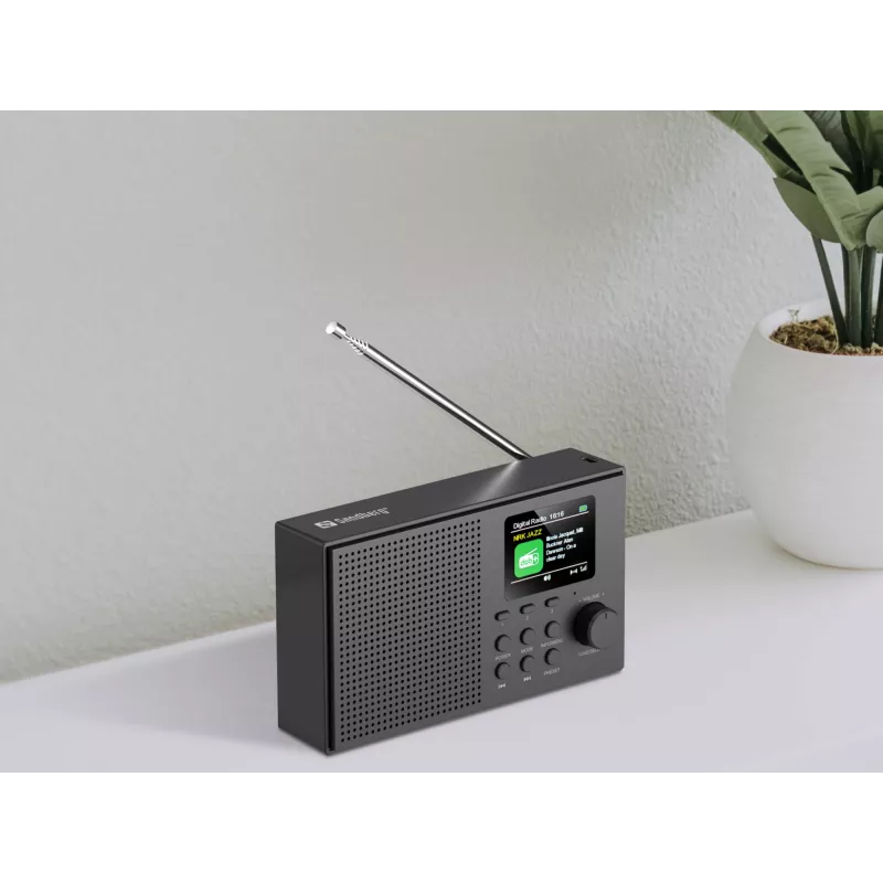 Sandberg altavoz radio DAB+BT recargable, portátil, analógico y digital, DAB+, FM, 87,5 - 108 MHz, 174 - 240 MHz, 3 W