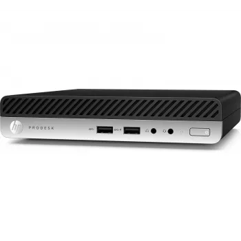 T1A HP ProDesk 400 G4 Reacondicionado Intel® Core™ i5 i5-8400T 8 GB DDR4-SDRAM 256 GB SSD Windows 10 Pro Mini PC negro, plateado