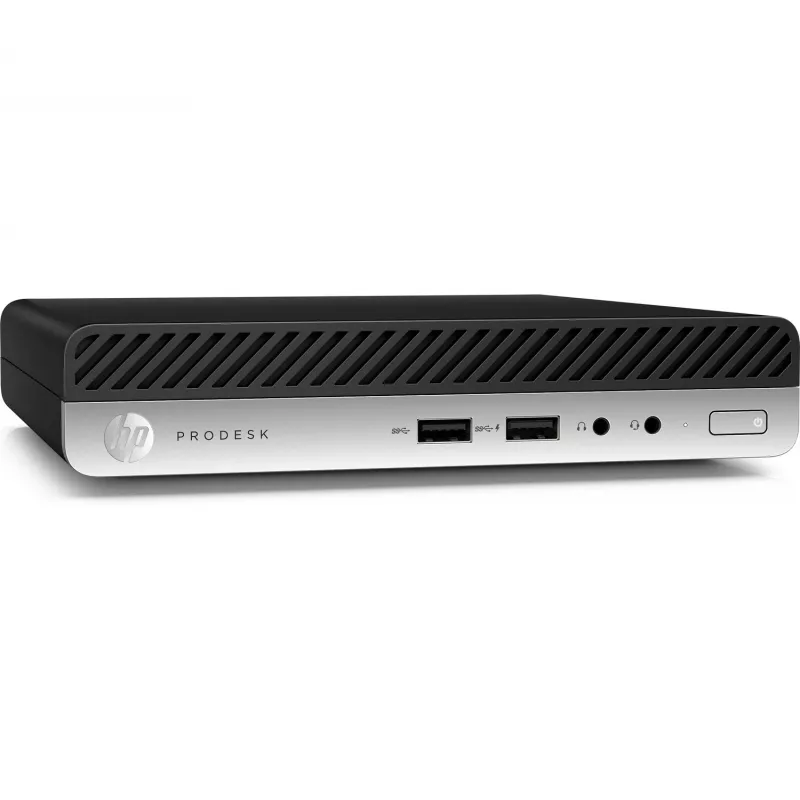 T1A HP ProDesk 400 G4 Reacondicionado Intel® Core™ i5 i5-8400T 8 GB DDR4-SDRAM 256 GB SSD Windows 10 Pro Mini PC negro, plateado