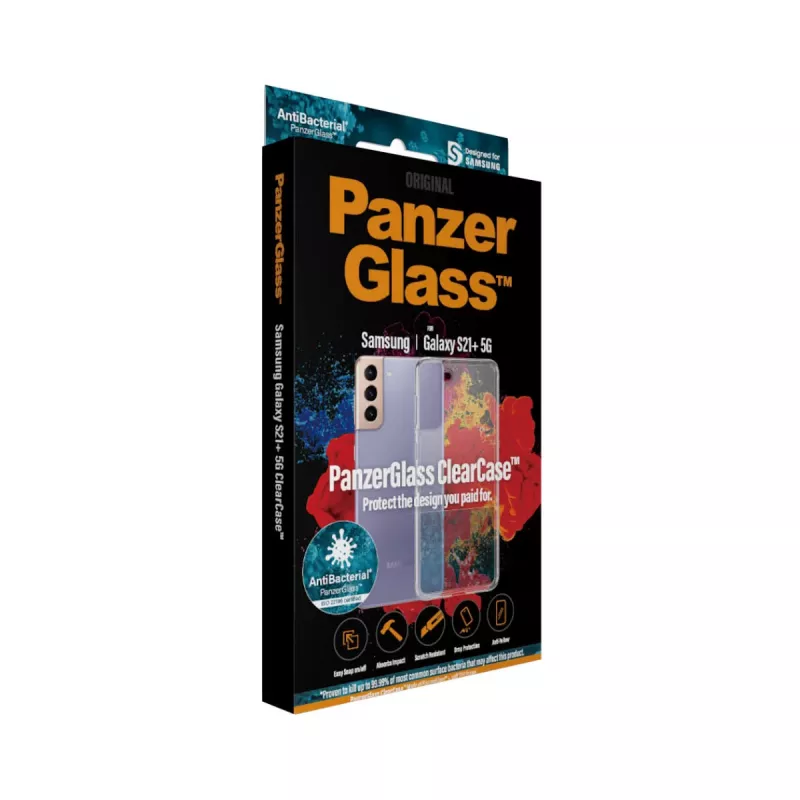 PanzerGlass ® ClearCase™ Samsung Galaxy S21 Plus 5G, Funda, Samsung, Samsung - Galaxy S21+, Transparente