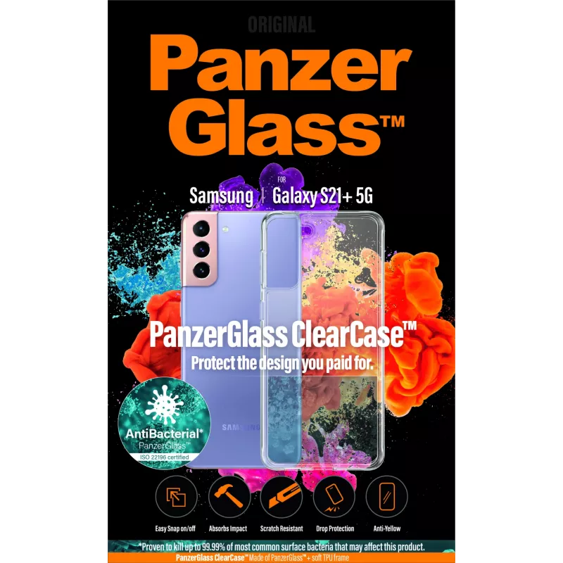 PanzerGlass ® ClearCase™ Samsung Galaxy S21 Plus 5G, Funda, Samsung, Samsung - Galaxy S21+, Transparente