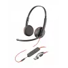 HP Poly Blackwire 3225 auriculares estéreo USB-C + jack de 3,5 mm + adaptador USB-C/A (a granel)