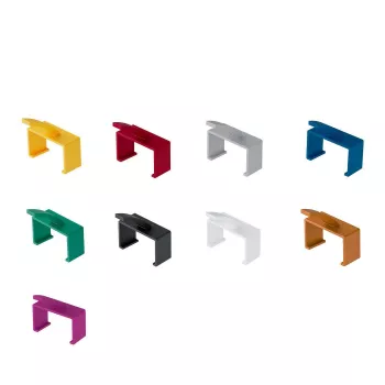 Clips Lanview para serie Slim & Bendable 20 uds. verde plástico 150 mm 20 uds.