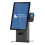 Set de kiosco Ergonomic Solutions SpacePole Mini Kiosk Countertop negro metal