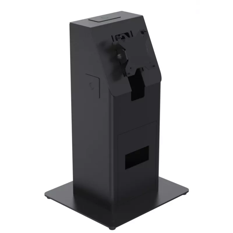 Set de kiosco Ergonomic Solutions SpacePole Mini Kiosk Countertop negro metal