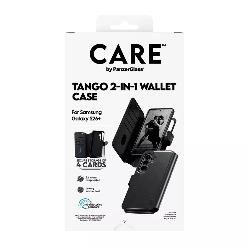Funda cartera 2 en 1 con Qi PanzerGlass CARE™ by ® Tango Samsung Galaxy S26+