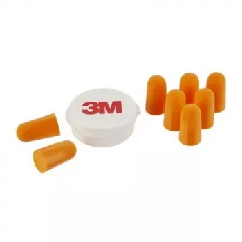 Tapones para los oídos reutilizables 3M 1100C4, naranja, con cordón, pack de 4