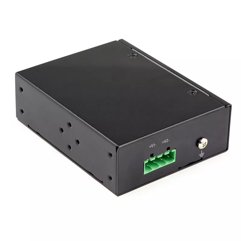 StarTech.com inyector PoE Gigabit industrial - alta velocidad/alta potencia 90W - 802.3bt PoE++ 52V-56VDC carril DIN UPoE/inyector Ultra Power Over Ethernet adaptador -40C a +75C robusto