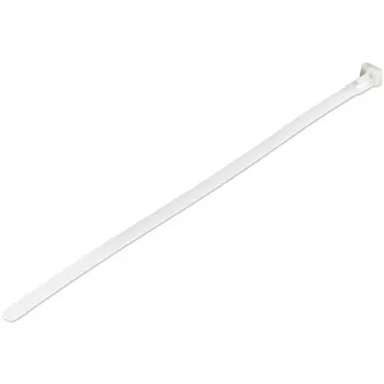 StarTech.com bridas reutilizables de 25 cm – 7 mm de ancho, 65 mm de diámetro de haz, 22 kg de resistencia a la tracción, bridas de nailon desmontables, interior/exterior, 94V-2/UL listado, pack de 100 – blanco